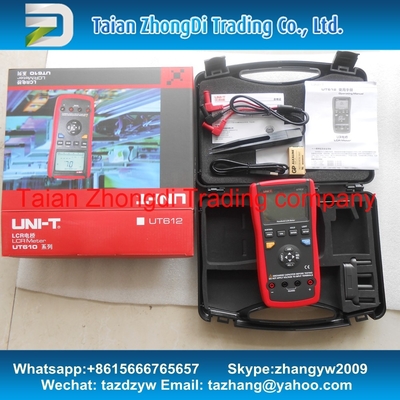 China UT612 la interfaz USB 20000 cuenta los metros de la medida voltaje residual del ratio de la desviación de la prueba de la frecuencia de la inductancia con la caja proveedor