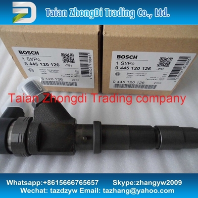 China BOSCH 0 445 120 126 auténticos y nuevo inyector común 0445120126 del carril para KOBELCO SK130-8 SK140-8 proveedor
