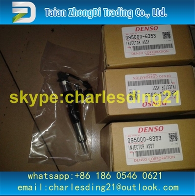 inyector común original y de alta calidad 095000-6353 VH23670E0050, 9709500-635 del denso del carril, usado para SK200-8, J05E, J06 proveedor