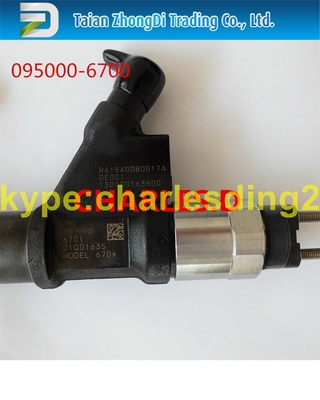 inyector común original y de alta calidad del denso del carril 095000-6700 para el motor W615 proveedor