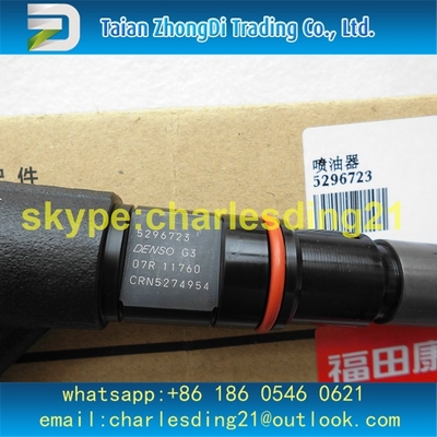 Inyector común original y a estrenar 5296723 de Cummins del carril de combustible con color negro y hechos del metal hecho en CHINA proveedor