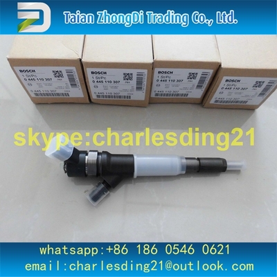 Inyector común original y nuevo 0445110307 de Bosch del carril de combustible 6271-11-3100 para KOMATSU PC70-8 PC130-8 proveedor