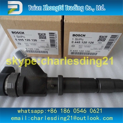 Inyector común original y nuevo 0445120126 de Bosch del carril de combustible proveedor