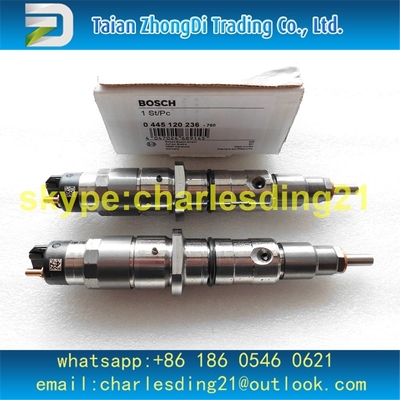Inyector común original y nuevo 0445120236 de Bosch del carril de combustible con buena calidad y buen precio proveedor