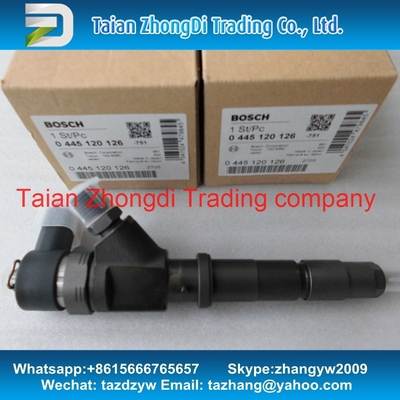 BOSCH 0 445 120 126 auténticos y nuevo inyector común 0445120126 del carril para KOBELCO SK130-8 SK140-8 proveedor