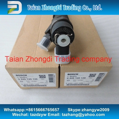 BOSCH 0 445 120 126 auténticos y nuevo inyector común 0445120126 del carril para KOBELCO SK130-8 SK140-8 proveedor