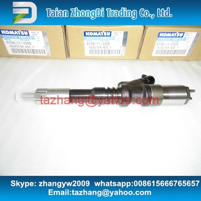 Inyector común del carril de DENSO 095000-1211 para KOMATSU 6156-11-3300, 6156113300 proveedor